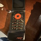 Motorola Rokr Flip Cell Phone Black   Orange Color