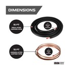 Hvac Line Set Insulation - 15ft 3 4   3 8 Seamless Copper Ac Lineset Insulati   