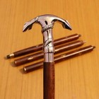 Nautical Brass Handle Victorian Designer Cane Wooden Walking Black Stick 