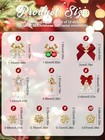 32 Pcs Christmas Nail Art Charms  Alloy 3d Dangle Nail Art Christmas Bell