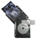 Black Cd dvd Half Sheet Storage 3-ring Binder Filing Sleeve   Booklet Lot