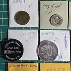 20  Different Vintage Mixed Transit Token Lot  See Photos   Our  B1685