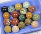 4 5kg  18 Pcs Natural Multi Gemstones Crystal Healing Mineral Sphere Gemstones