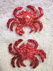 3 Dozen  36 Pieces   red Crab Trinkets  - Bulk Crafts Boil Steam Seafood Crafts
