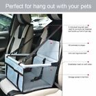 Foldable Pet Dog Booster Car Seat Carrier Basket Bag With Safety Belt For Travel