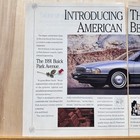 1991 Buick Park Avenue American Beauty 2 Page Vintage Print Ad Rose