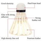12pcs lot White Feather Badminton Balls Shuttlecocks Outdoor Sports Training Acc