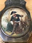 Antique Tobacco Snuff Box Hand Painted Soldier 18th Century