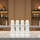 75ml Refillable Roll-on Bottles 4pcs White Plastic Empty Travel Containers