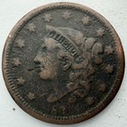 Coronet Head Large Cent Fine Details Early Copper One C nt Brothel Token