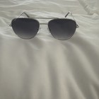 Banana Republic Silver Aviator Sunglasses  gray Radiant Lenses 