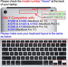 Silicone Keyboard Cover Skin For Old Macbook Air 13 Inch  a1466 a1369  macbook P