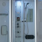 Freestanding Rectangular Combination Steam Shower With Jetted Tub