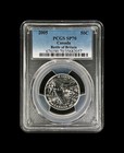 Canada  2005  50 Cents  Silver - Pcgs Sp70 - Top Pop      Battle Of Britain  Plane