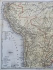 Brazil Argentine Republic Bolivia Peru Ecuador 1867 Meyer Small Detailed Map