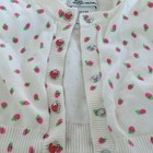 Amazon Essentials X Sofia Grainge Strawberry Cardigan Sweater White 3-6m