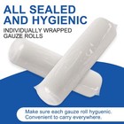 Navona 48 Pack Gauze Rolls 4 In X 4 1 Yards  Individually Wrapped Rolled Gauz   