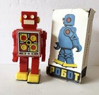 Vintage Rare Russian Ussr Robot Space Toy Bank Wind Up Soviet Union Pogot No Key