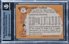 Celtics Robert Parrish Authentic Signed 1981 Topps  6 Card Bas Slabbed