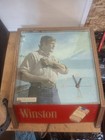 Vintage Winston Ciggarrattes Cigarette Advertising Clock