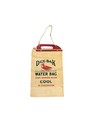 Vintage Dux-bak Water Bag Canvas Wood Handle Rope Original Instructions Unused