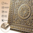 Art3d 24x24 Faux Tin Ceiling Tiles Pvc Glue Up Drop In 20 Pack Antique Gold Blue