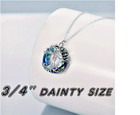 Pagan Tree Of Life Crystal Charm On 925 Plate Sterling Silver 20  Necklace Women