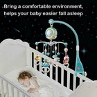 Mobile Bed Bell Toy Remote Control Music Box Light Led Night Light Baby Crib 
