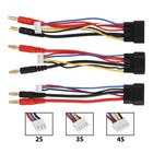 2pcs For Traxxas Trx 1 8 Rc Car 4s 3s 2s Lipo Battery Bullets Cable Adapter Usa