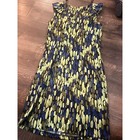 Agb Dress Sleeveless Ruffle Sheath Cocktail Party Dress Blue Green Size 8
