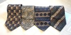 Men s Silk Ties Set Of 4  Paisley   Geometric Patterns