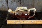 Brown Drip Planter Teapot Shape Pottery Ceramic Pot Vtg Mcm
