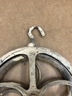 Vintage Industrial Cast Iron Well Pulley Wheel Swivel Hook Factory Light Block