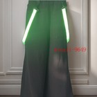 Solid Black Melbourne Shuffle Death God Pants Straight Leg Reflective Cosplay