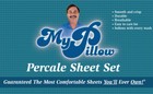 Mypillow 100  Cotton Percale Bed Sheets 270 Thread Count