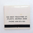 590 West Stouffer s Inns Atlanta Georgia Vintage Advertising Matchbook - Unused