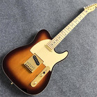 Brown Sunburst Tl Electric Guitar Maple Neck Maple Top Gold Hardware