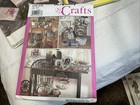 Simplicity Crafts Patterns Set Of 3 1980   s Baskets Frames Book Covers Uncut