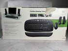 Logitech Cordless Keyboard Desktop Music System Speakers Mouse Set R-10 New