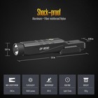 Defentac 1600 Lumens Tactical Flashlight Fit For M-lok   Picatinny Rail Magnetic