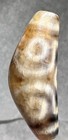Tibetan Old Agate 6 Eye Ox Horn Dzi Bead  Dragon Claw And Dragon Scales         
