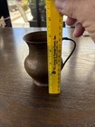 Antique Tinned Copper Pitcher  Hand Forged Hammered