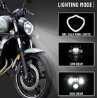 Led Headlight For Kawasaki Vulcan 650 15-25  Projector  Led W halo Ring Drl