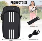 Running Phone Holder Crossbody Armband Universal Iphone Galaxy Arm Bag Black