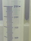 Lot Of 6 250ml Tc Polypropylene Graduated Cylinder Hexagon Base Squat Form 7 75 