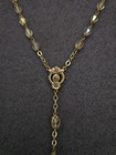 Vintage Catholic Rosary Faceted Aurora Borealis Crystal 