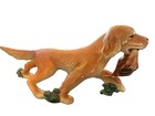 Irish Setter Porcelain Dog Figurine Carrying Bird  Birkholm Marked