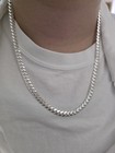 New Sterling Silver 925 Miami Cuban Link Chain Necklace 6mm 22  Inch