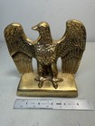 Federal American Eagle 1776 - Gold  Finish Cast Brass Bookend Vintage