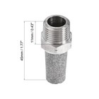 Exhaust Muffler Npt 3 8 Sintered 316 Stainless Steel Pneumatic Air Muffler